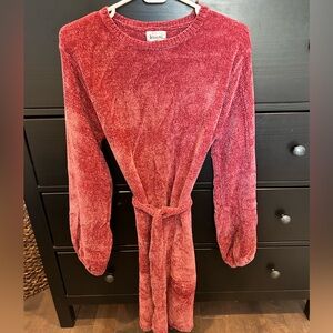 &Merci Mauve Chenille Sweater Dress